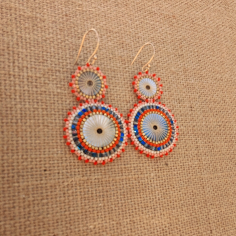 Women's earrings, colorful